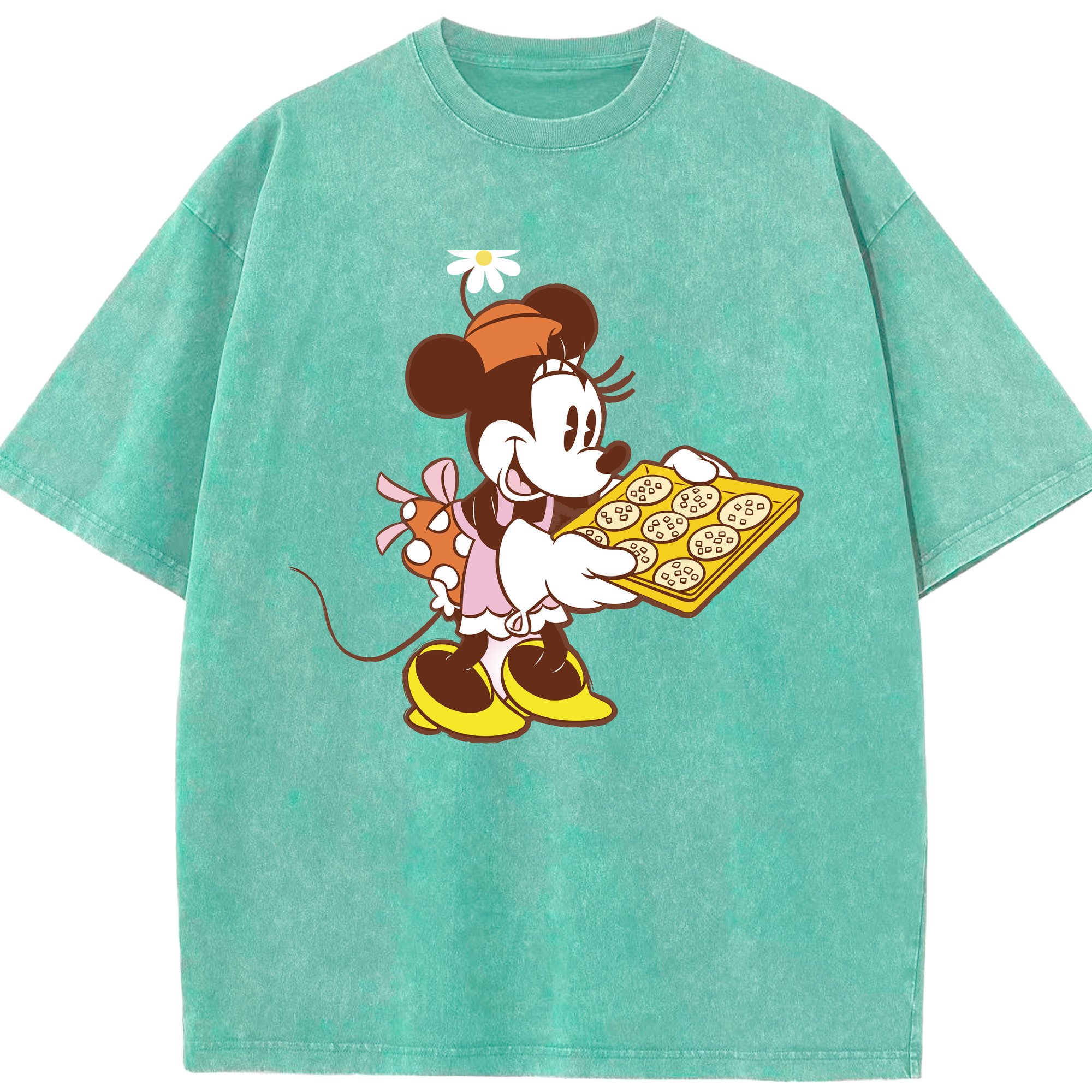 （画像用） ミッキーマウス Mickey Mouse 綿100% ヴィンテージ風 半袖Tシャツ（フロントプリント）
